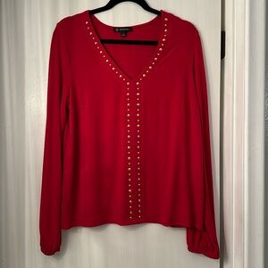 Inc  top with gold studs size L
